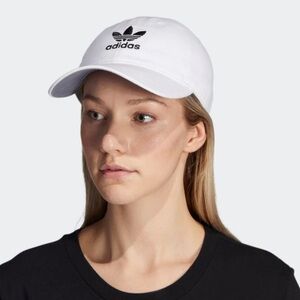 ADIDAS Women’s Relaxed Strap-Back Hat, White